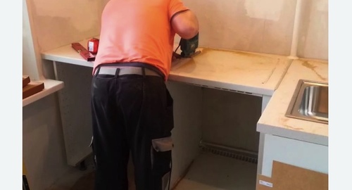 Сборка кухонного гарнитура. Дятьково